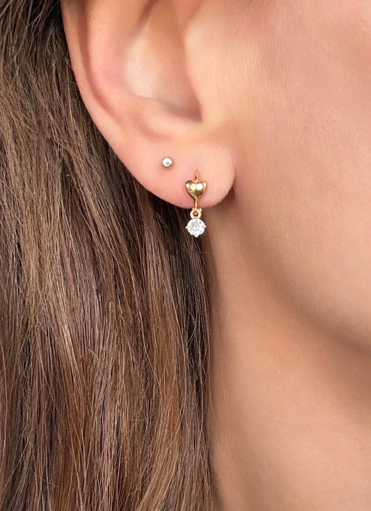 Love Drop Hoops | 925 Silber