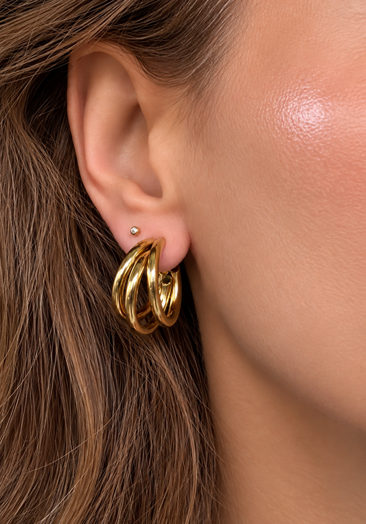 Layered Hoop Earrings