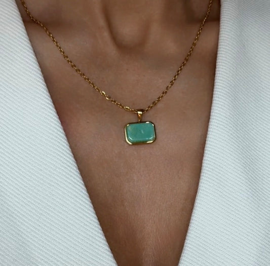 Turquoise Stone Charm