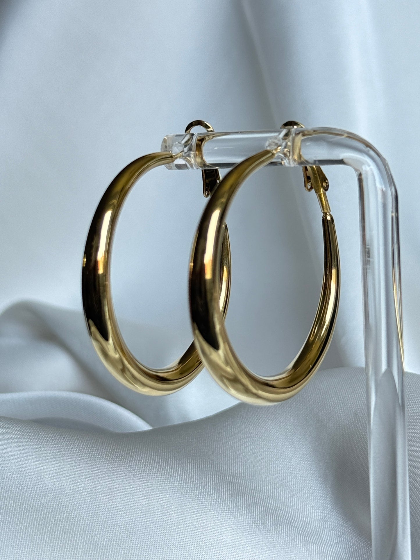 GOLDIE – Square Drop Earrings, Gold Plated