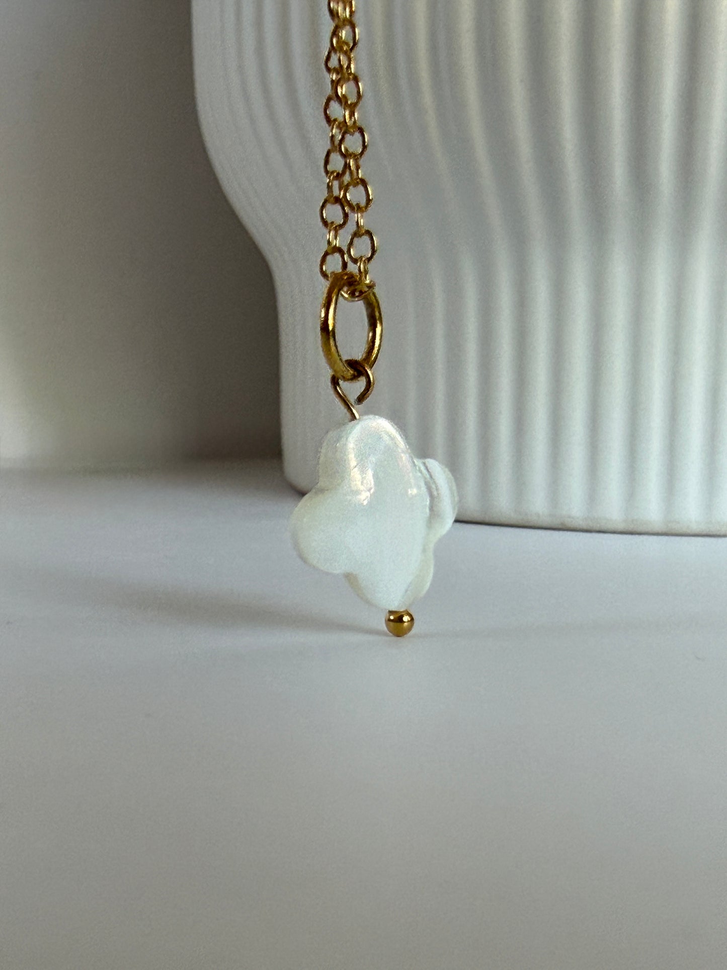 Clover Pearl Charm