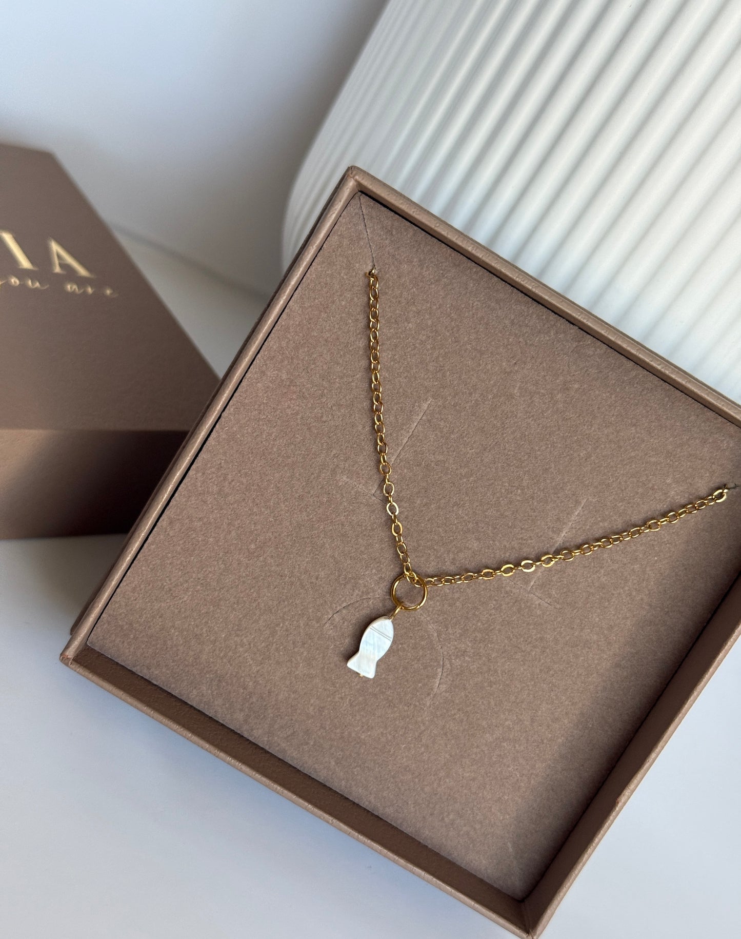 Fish Pearl Charm