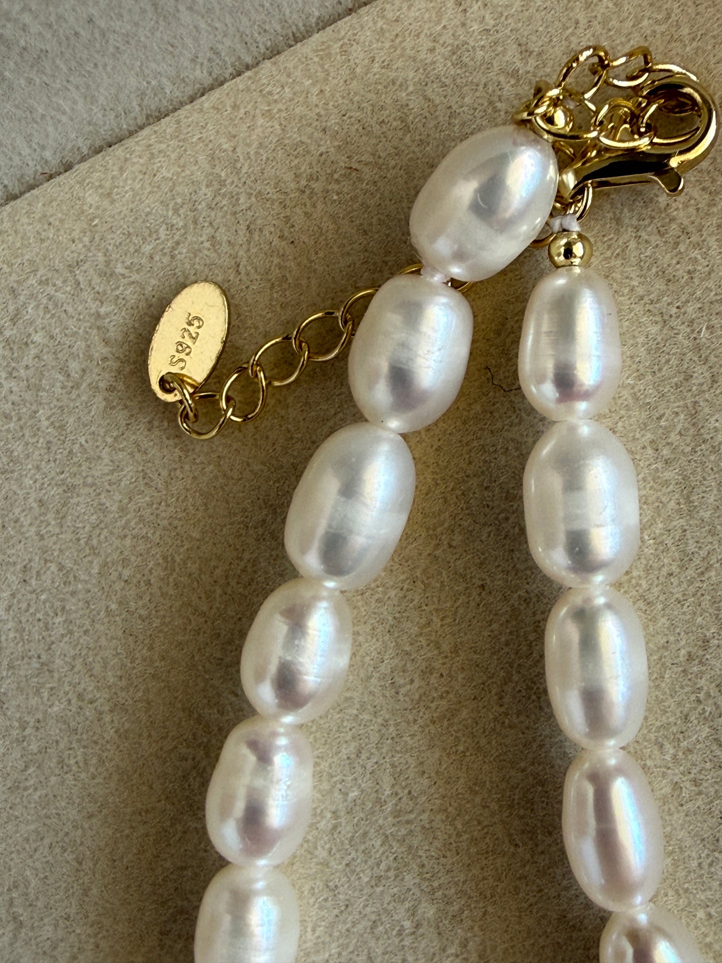 EVA – Pearl Necklace, Gold Plated