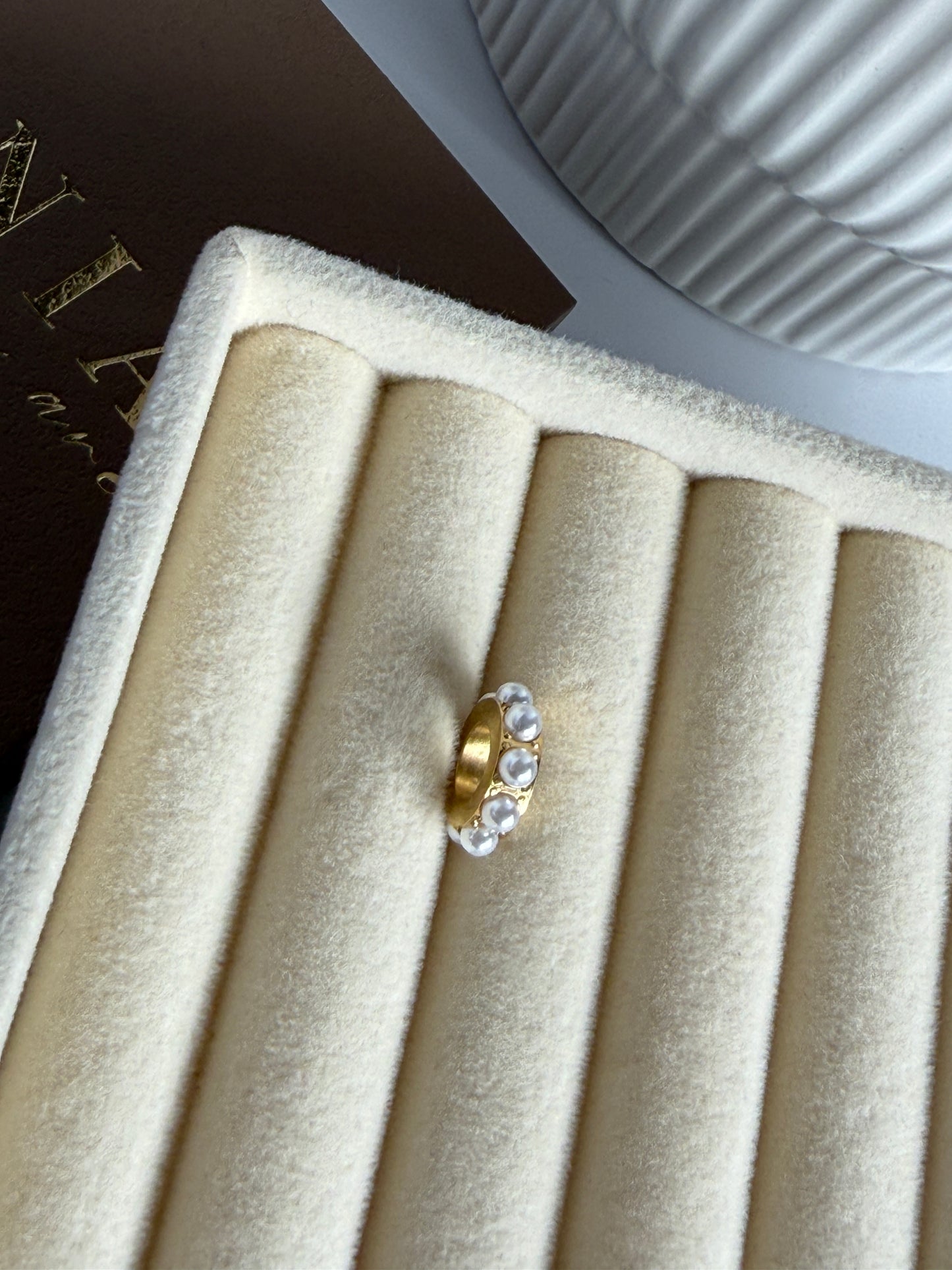Circle Charm mit Perlen
