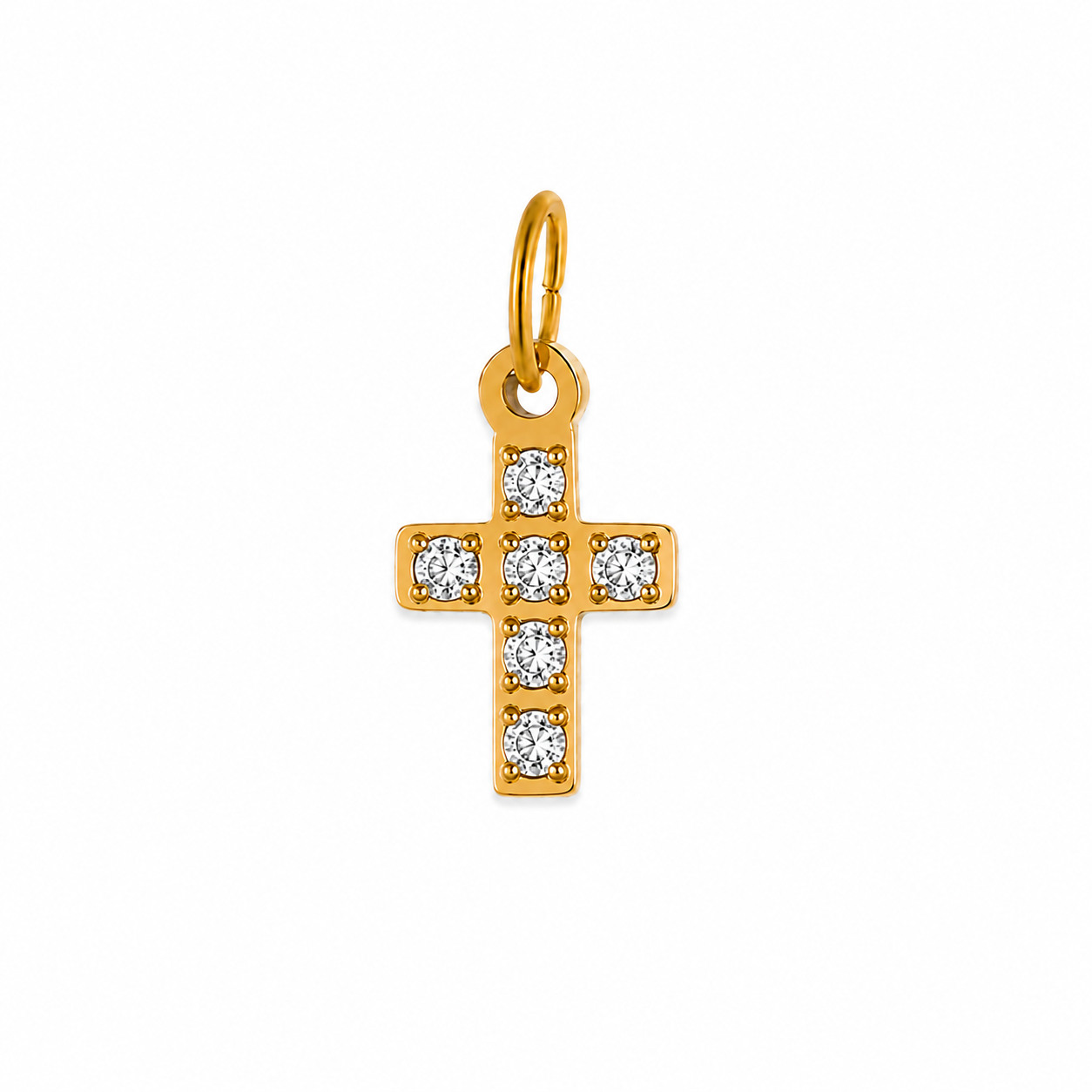 Zirkonia Cross Charm