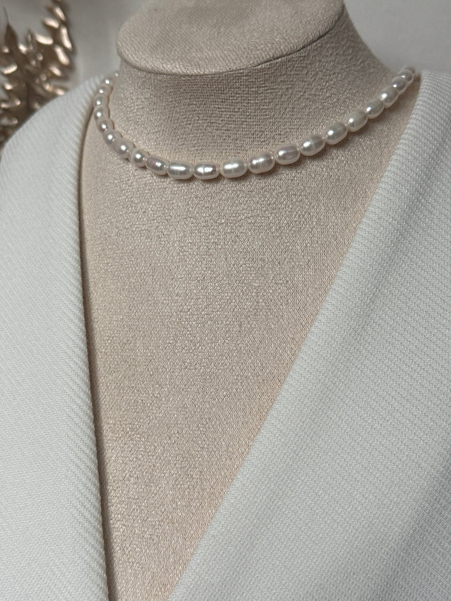 EVA – Pearl Necklace, Gold Plated
