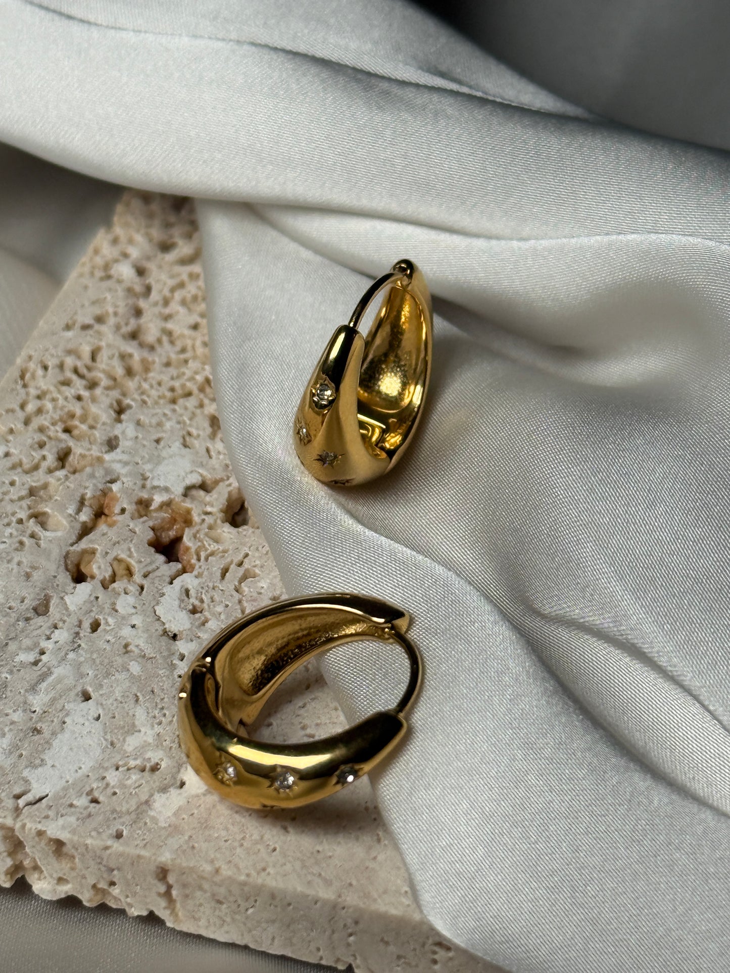LENI – Creolen Earrings, Gold Plated