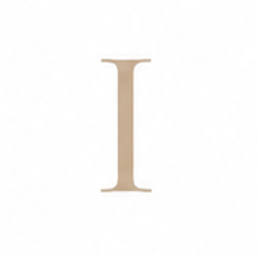 Zirconia Letter I Charm