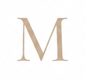 Zirconia Letter M Charm