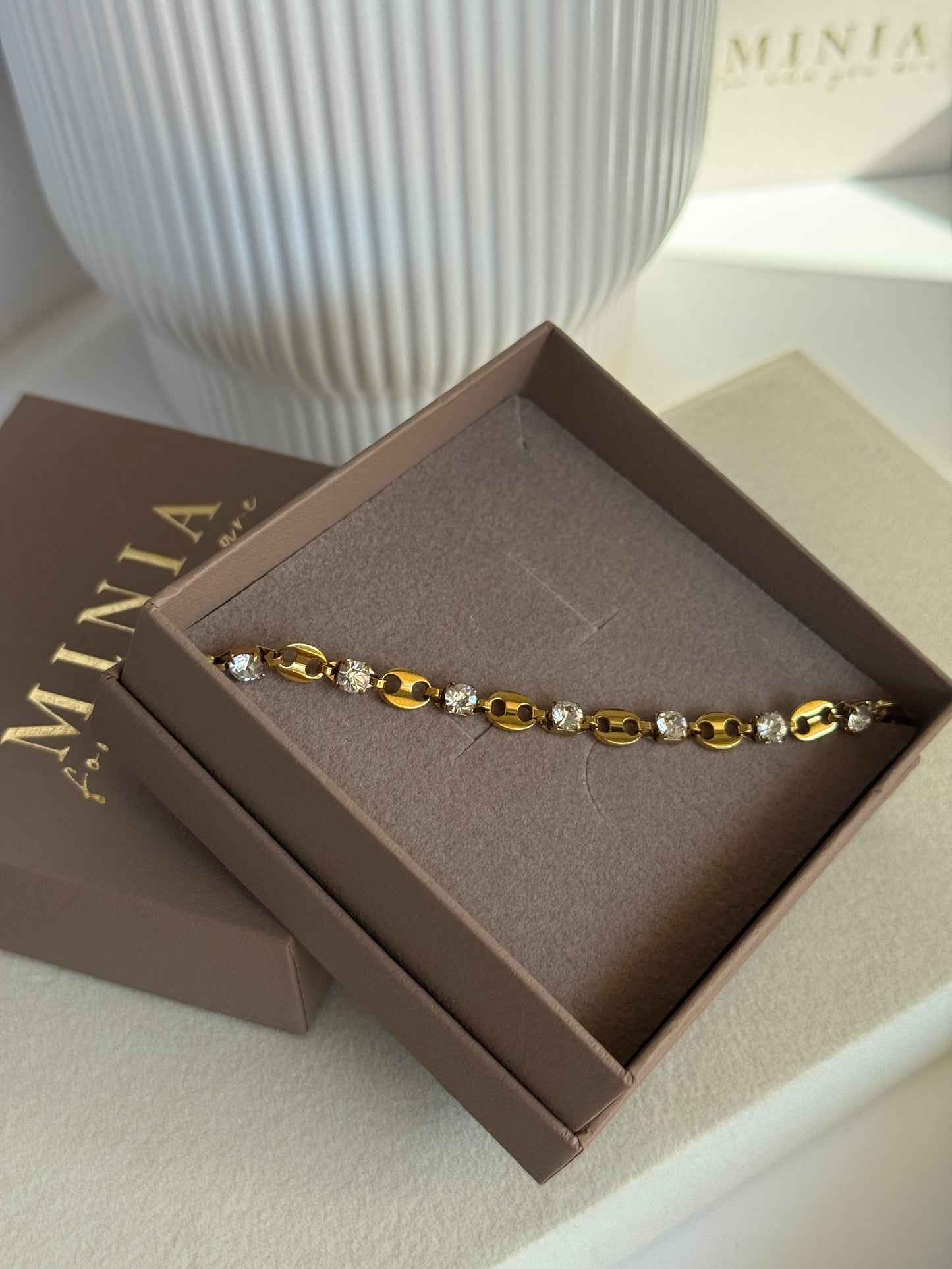 Bracelet with Zirconia Accents