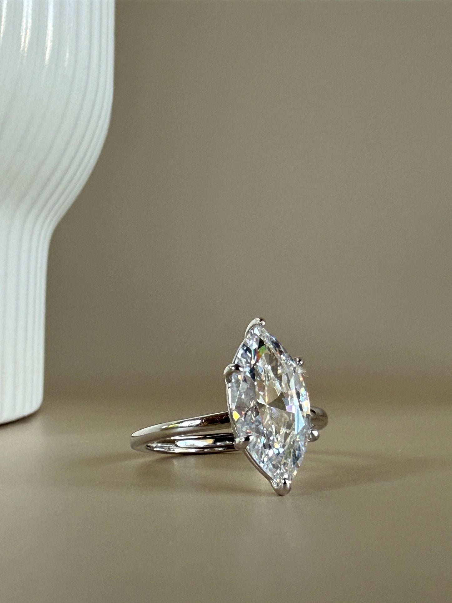 LIVI – Adjustable 8A Cubic Zirconia Ring – Sterling Silver