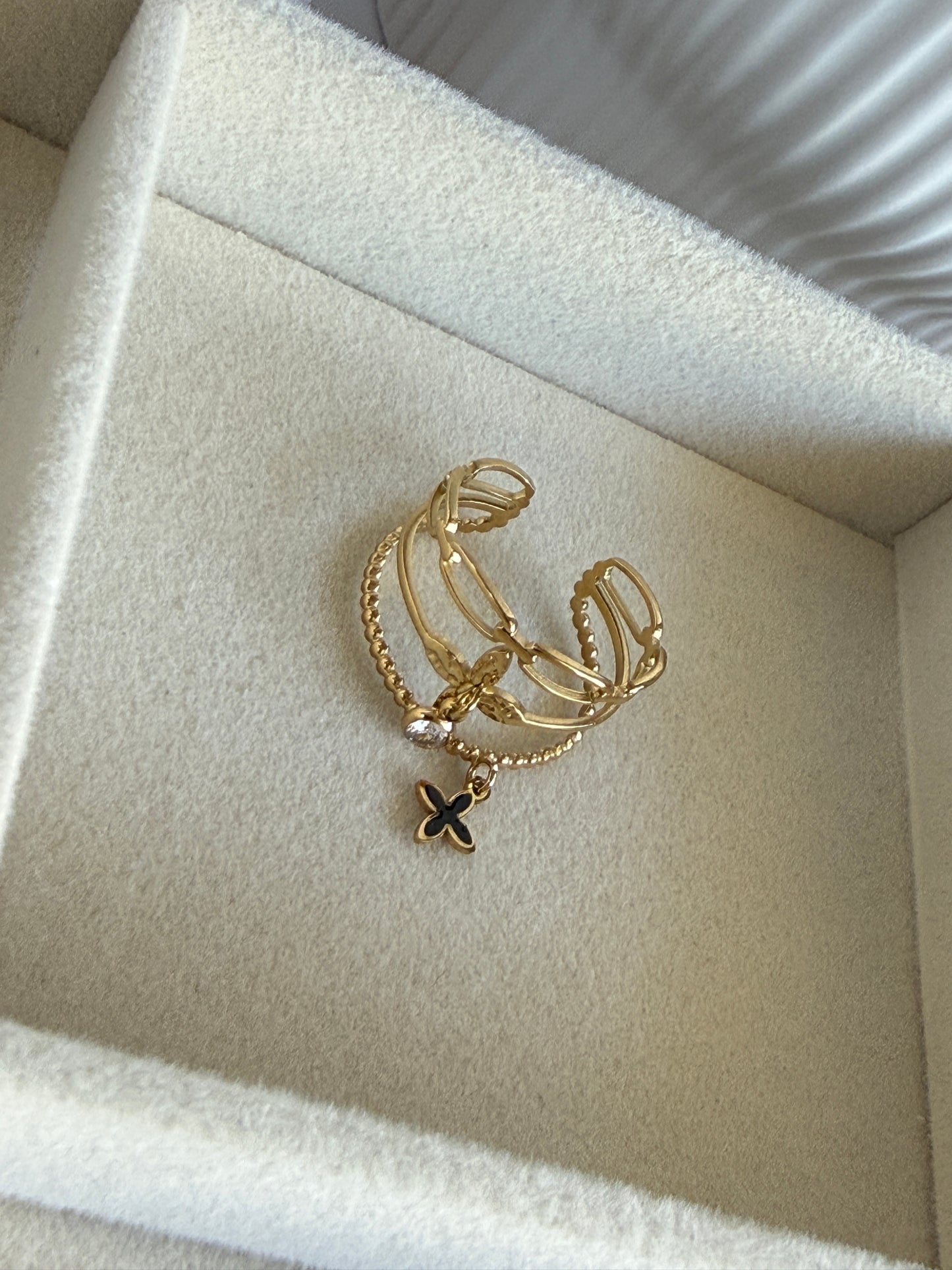 EVE – Adjustable Ring with Charm