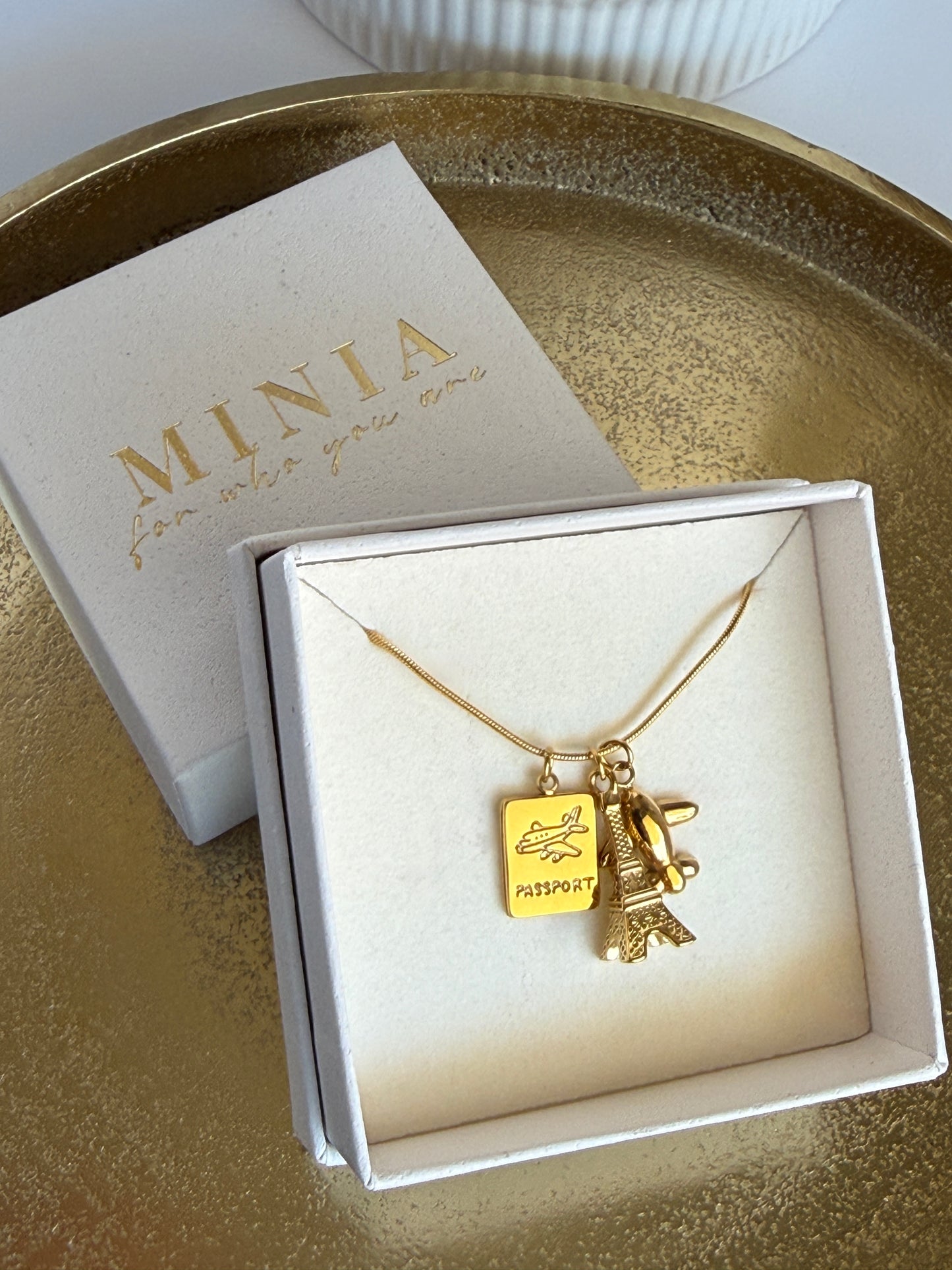 ROSI – Mini Charms Necklace, Gold Plated