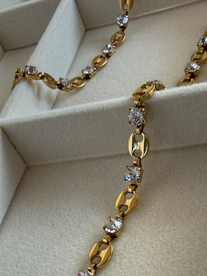 Bracelet with Zirconia Accents