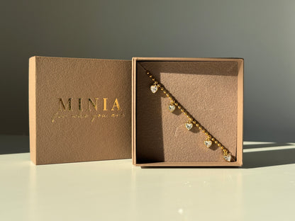 EVI – Charm Chain Necklace, Gold Plated