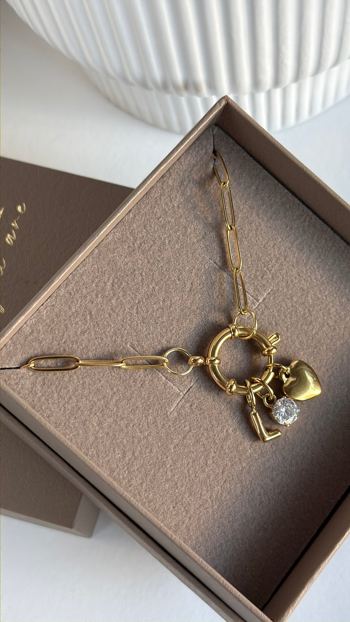 Puffy Herz Charm