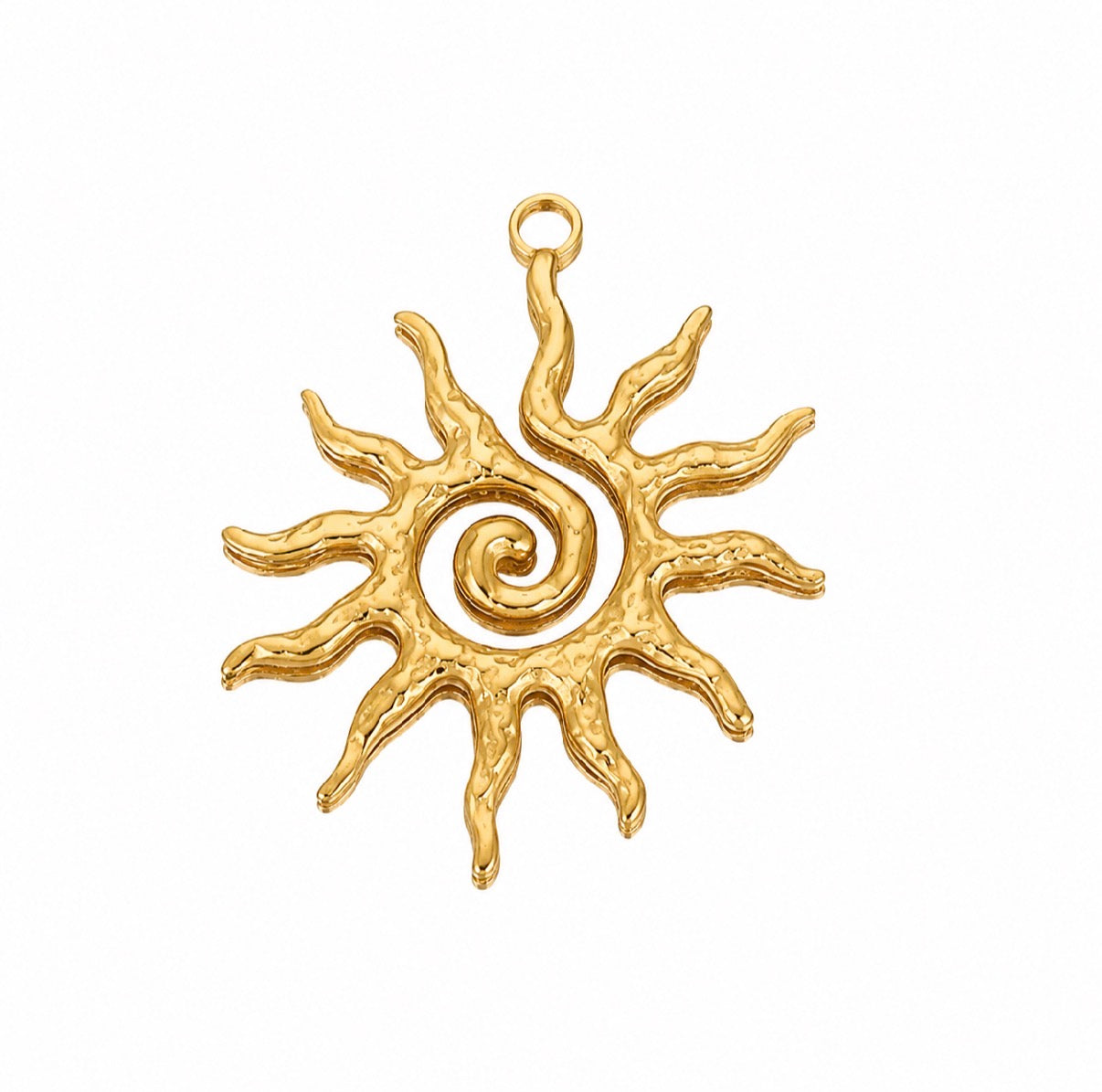 Sun Spiral Charm