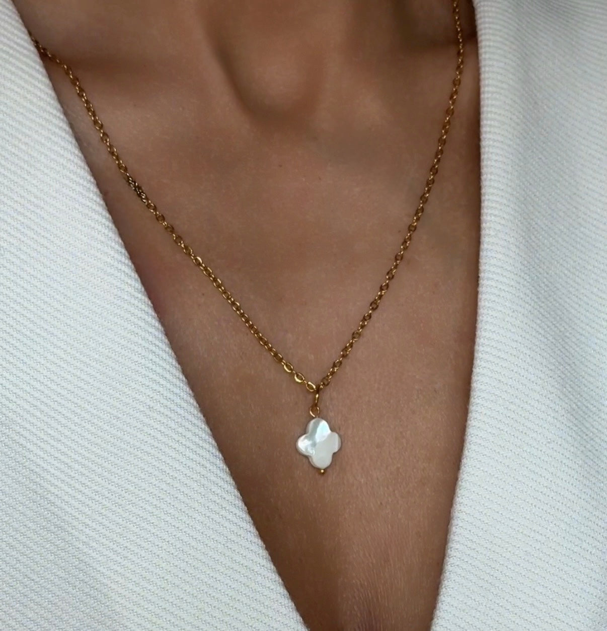 Clover Pearl Charm