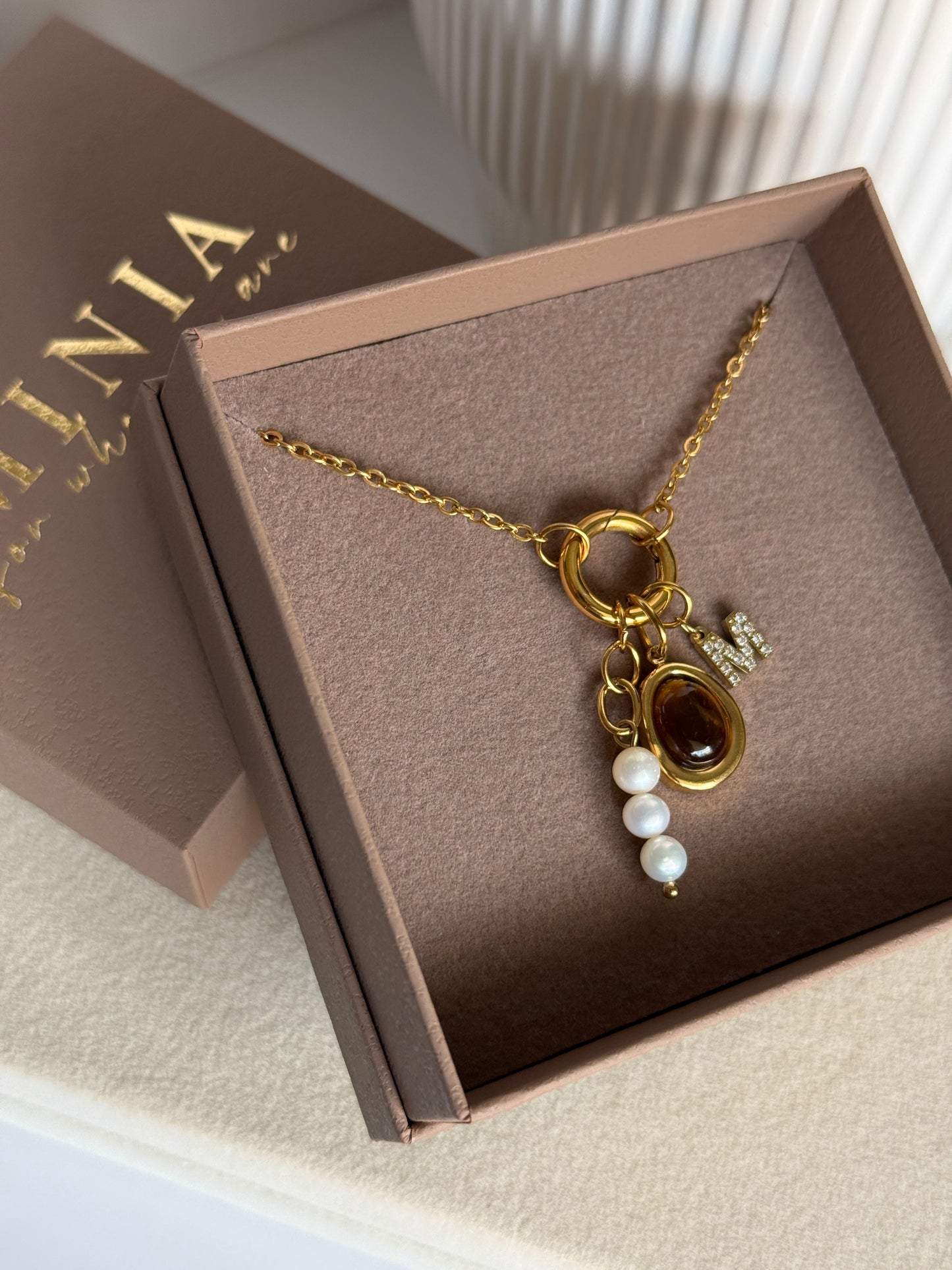 Create Your Own Charm Necklace – Chain + 3 Charms