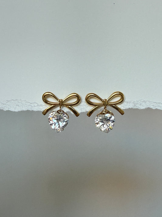 Bow Crystal Studs