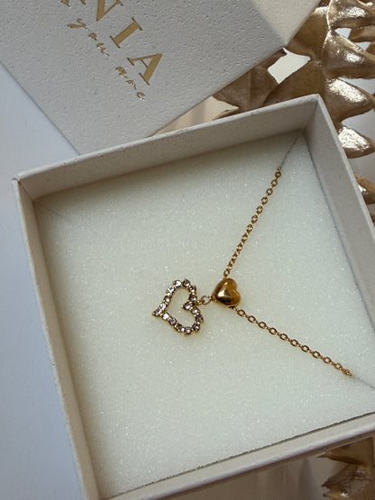 SOFIE – Heart Necklace, Gold Plated