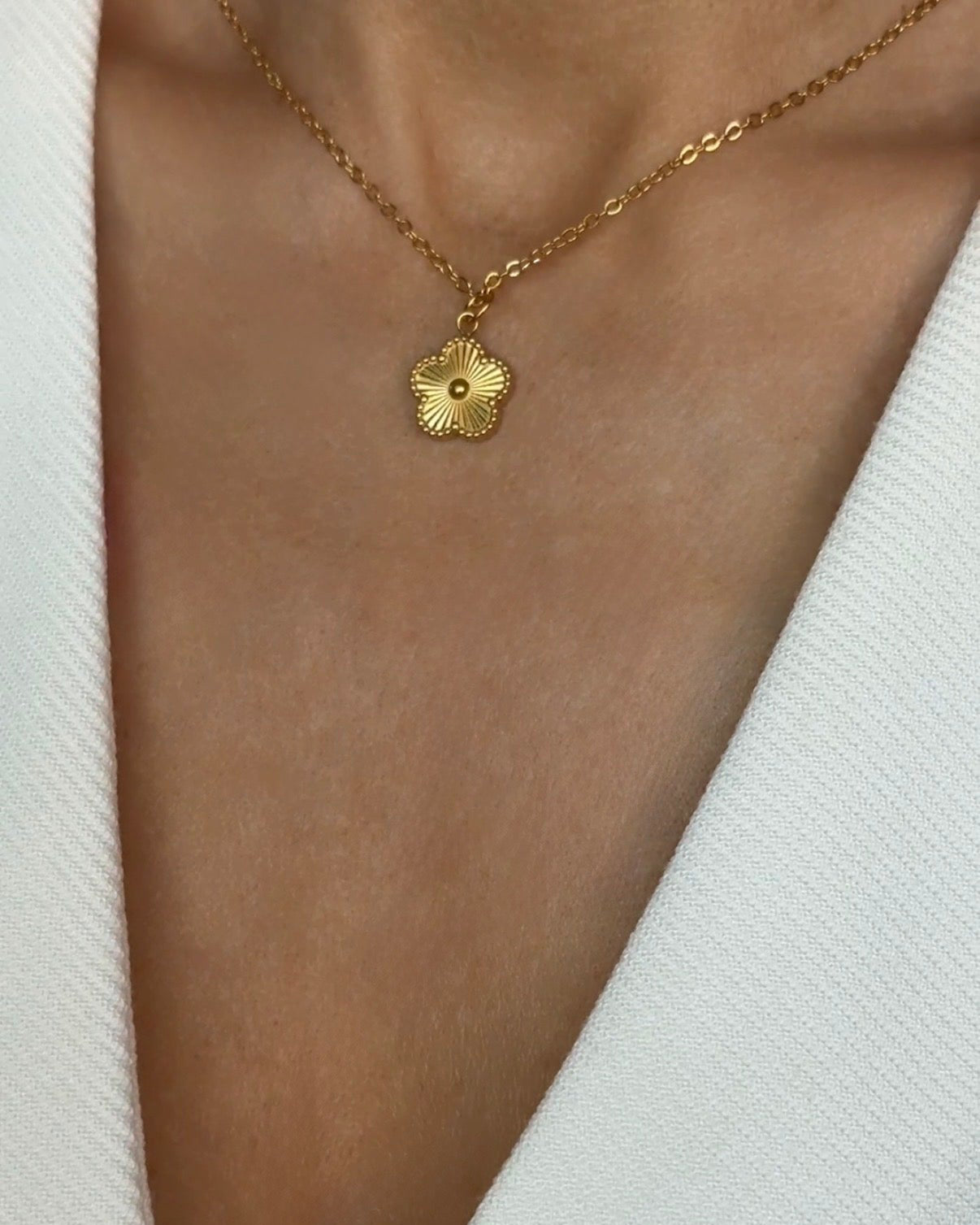 Clover Gold Charm