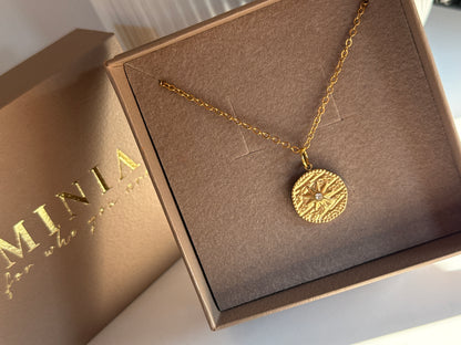 Sonnenstern Medaillon Charm