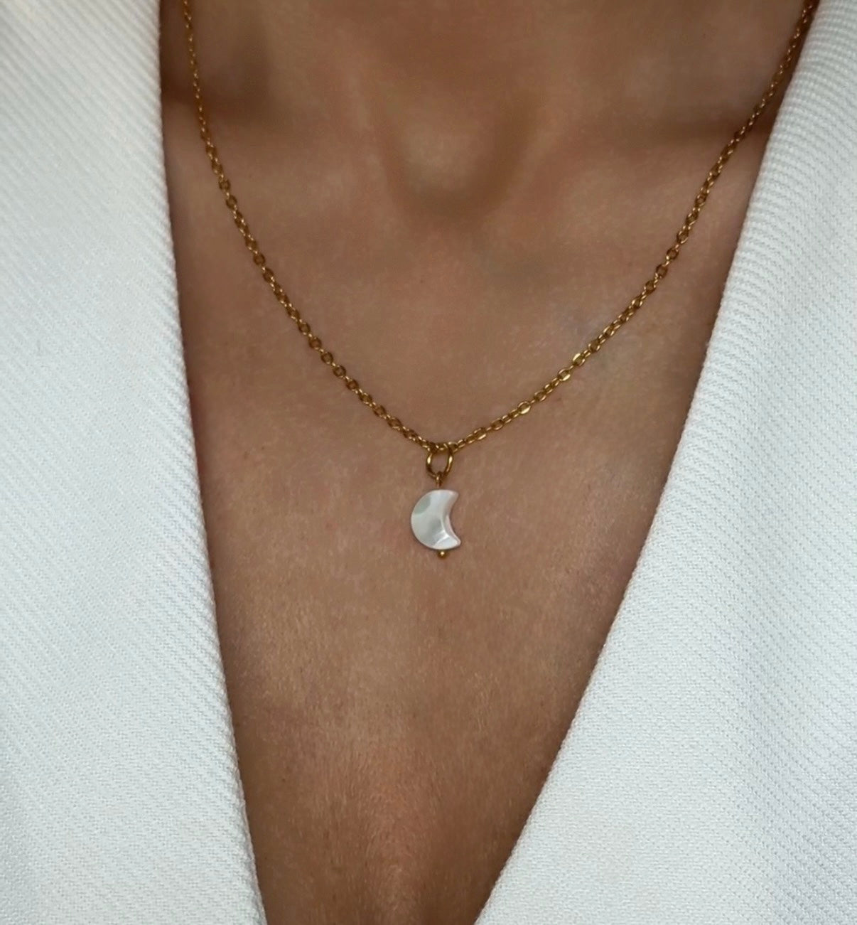 Moon Pearl Charm