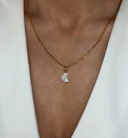 Moon Pearl Charm
