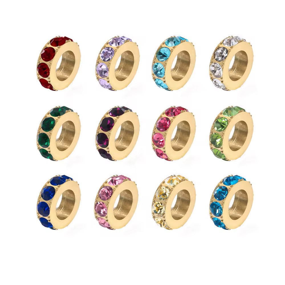Birthstone Circle Charm