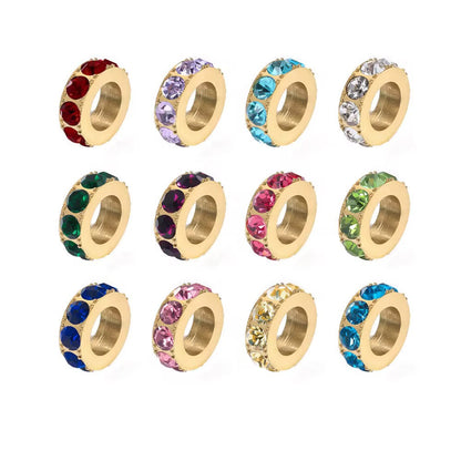 Birthstone Circle Charm