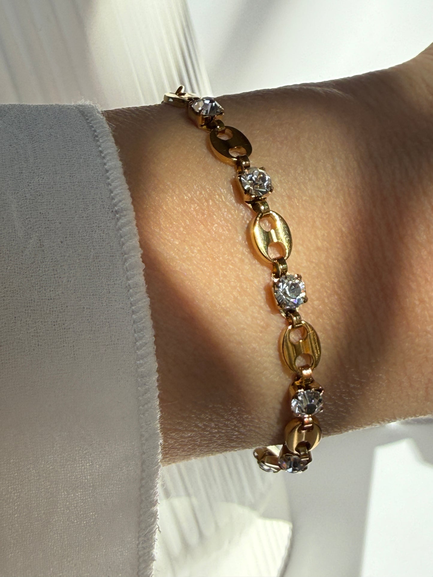 Bracelet with Zirconia Accents