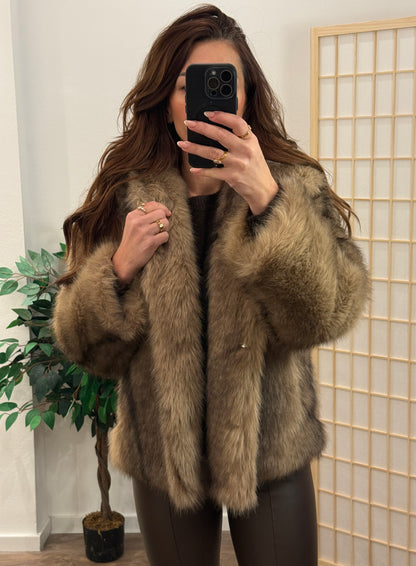 AMÉLIE Faux Fur Jacke