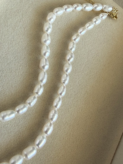 EVA – Pearl Necklace, Gold Plated