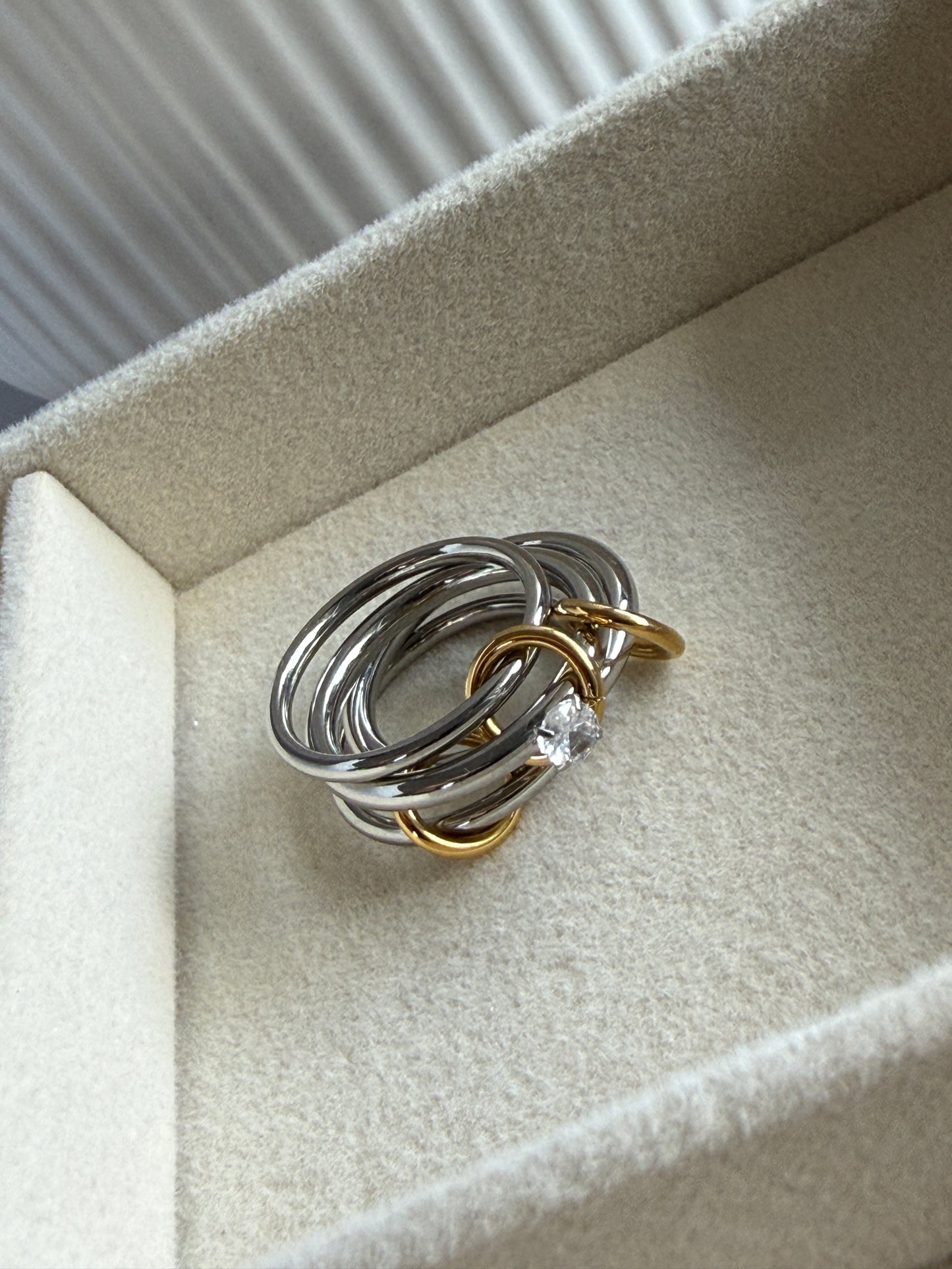 ZOE – Chain Design Ring, Gold-Plated