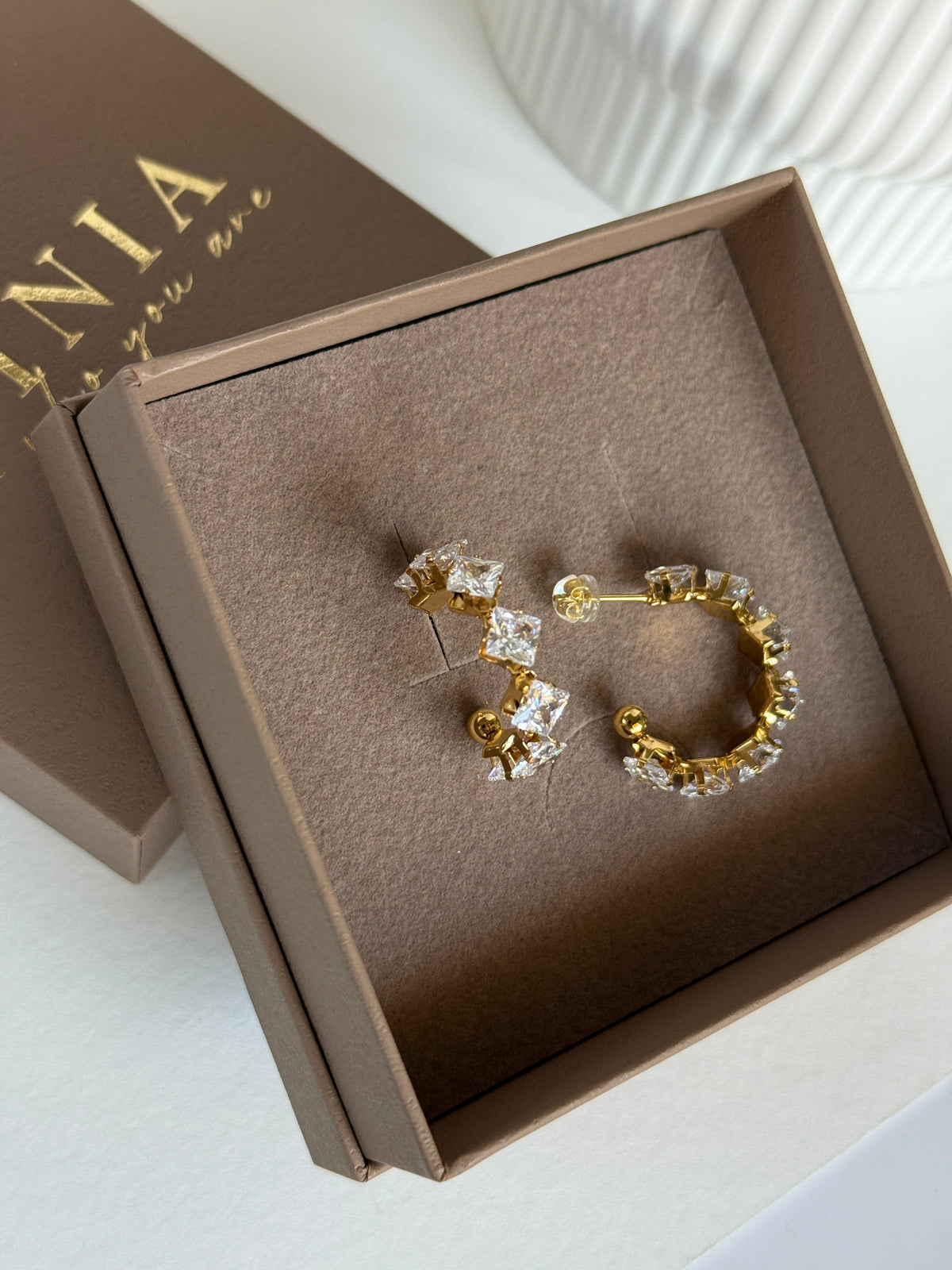Marquise Drop Studs