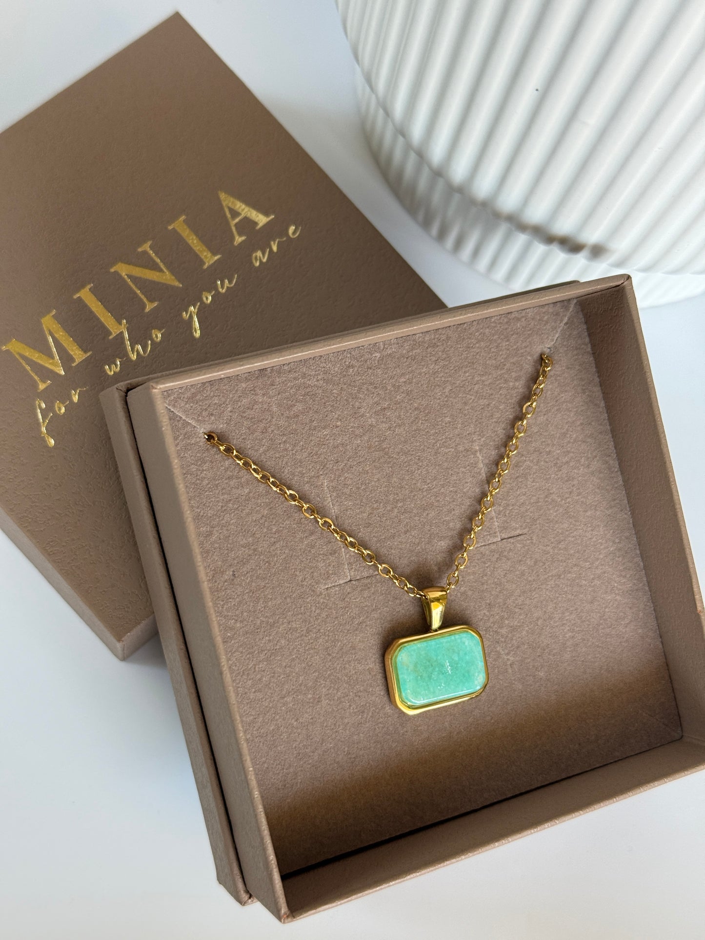 Turquoise Stone Charm