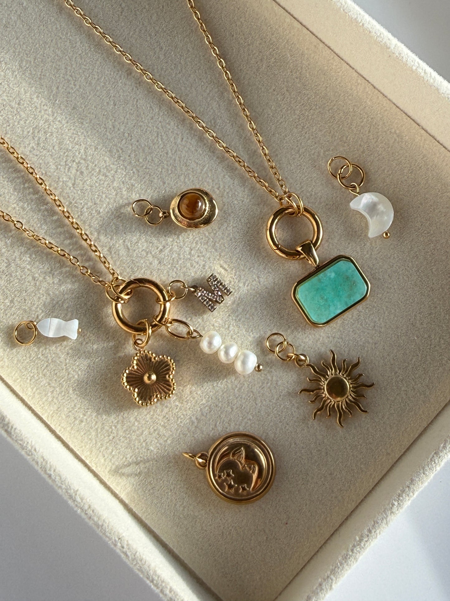 Create Your Own Charm Necklace – Chain + 2 Charms