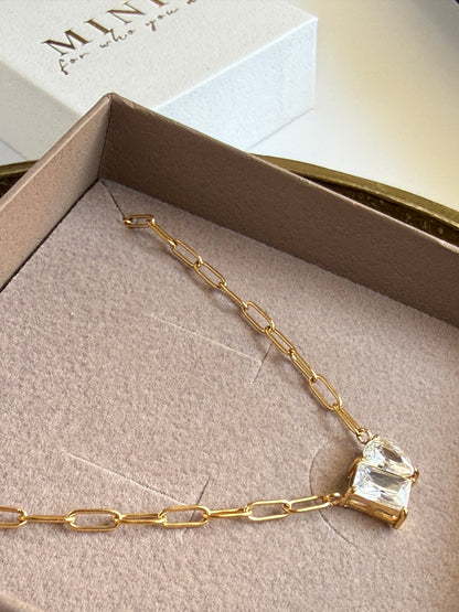 NOVA – Zirkonia Necklace, Gold Plated