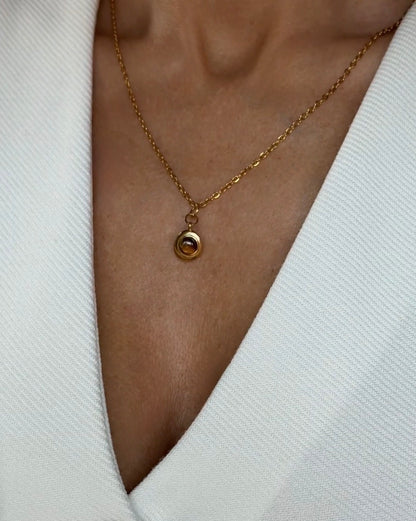 Tiger Eye Coin Charm