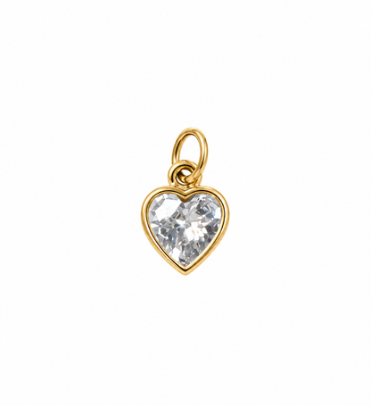 Crystal Heart Charm