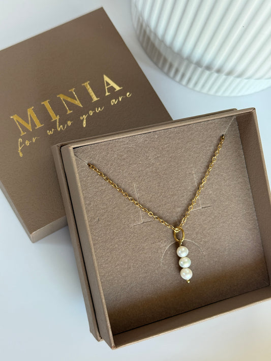 Triple Pearl Charm