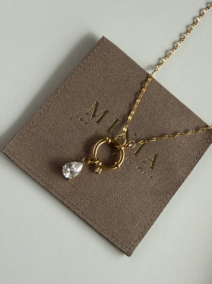 Zirkon Tropfen Charm