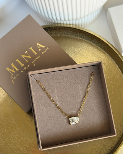 NOVA – Zirkonia Necklace, Gold Plated