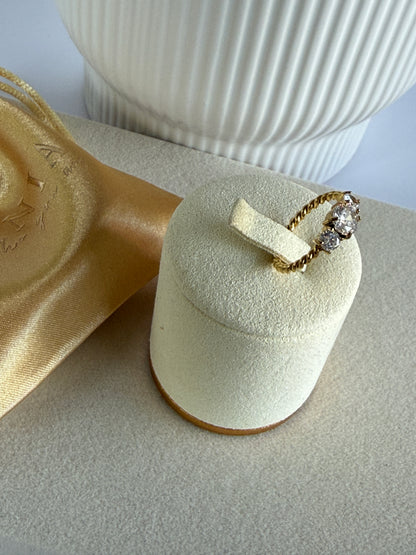 ISABEL – Cubic Zirconia Ring, Gold-Plated