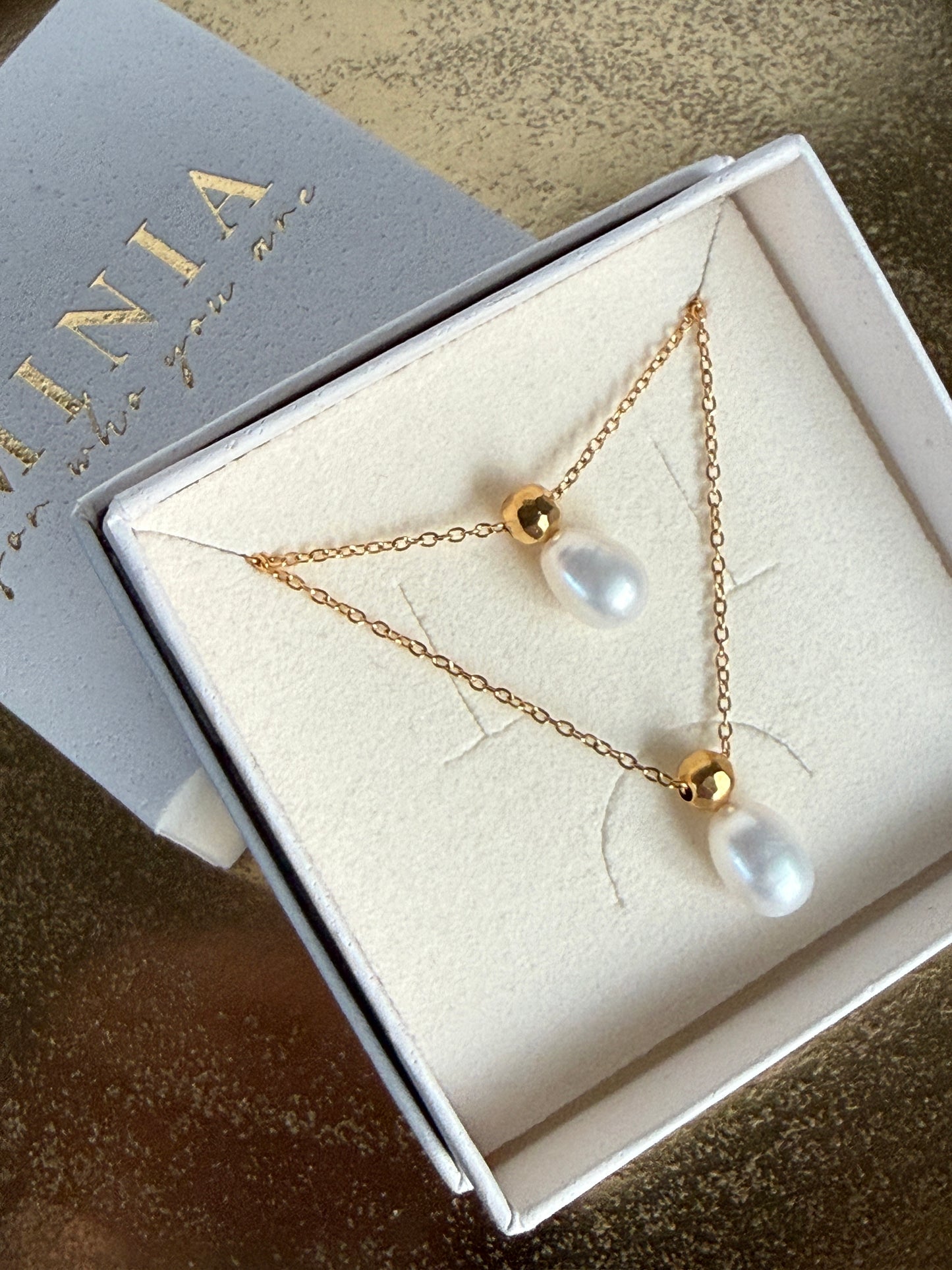 LIORA – Pearl Necklace, Gold Plated