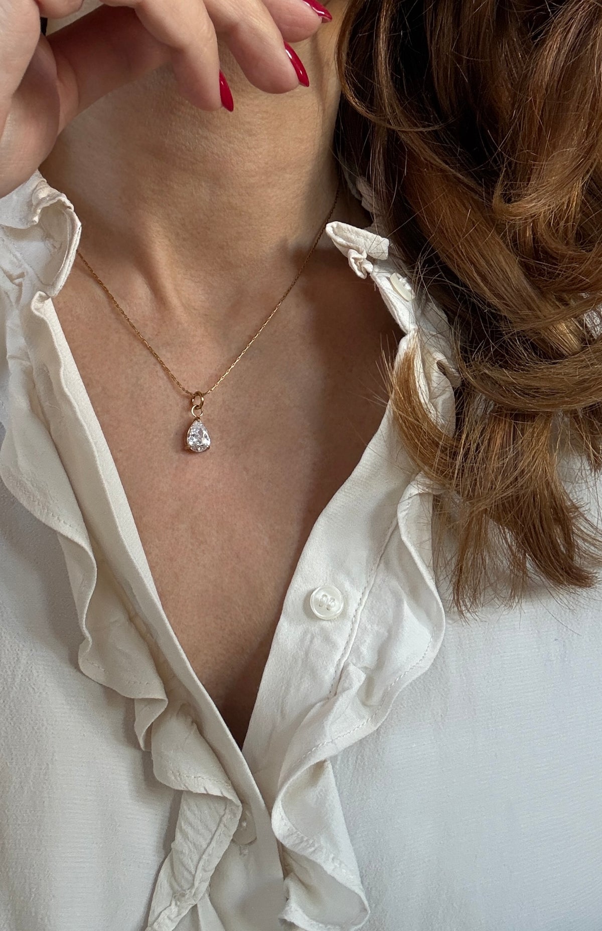 Fine Link Kette - 0,8 mm, 18K vergoldet