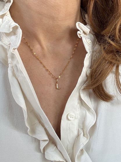 Puffy Initial Charm