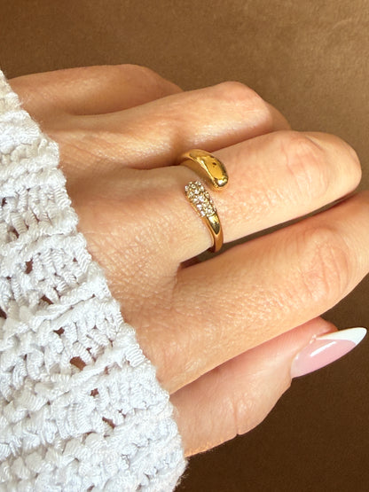EMMA – Adjustable Band Ring, Gold-Plated