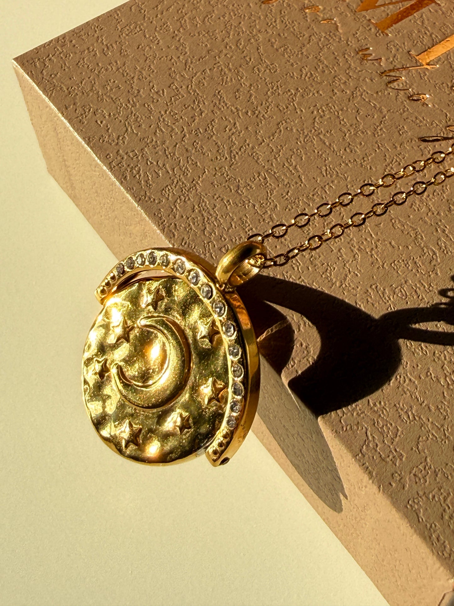 NALA – Sun & Moon Coin Necklace, Gold Plated